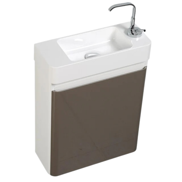 Milan 450 Gloss Grey Vanity Set