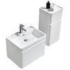 Milan 600 White Single Drawer Vanity Set
