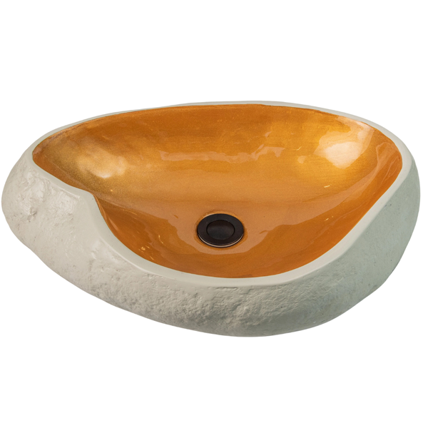 Milstone Countertop Gold & Sandstone Basin