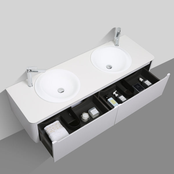 MONZA 1600 WHITE VANITY SET