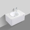 MONZA WAVE 800 WHITE VANITY SET