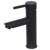 Moon Black Short Basin Mixer 90mm