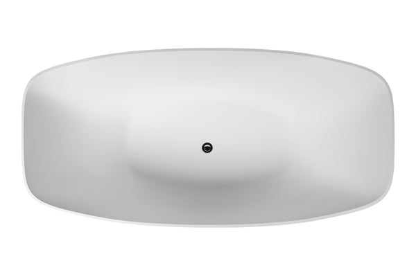 Morgane Freestanding Bath Polished White 1625x730x470 (No Overflow)
