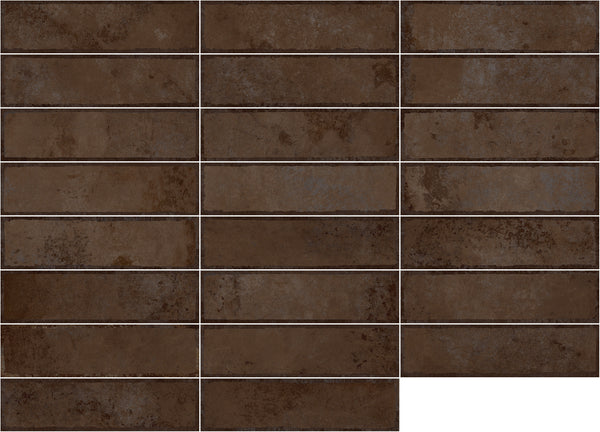 Alloy Subway Copper 75X300x10mm Ceramic Wall Tile (0.56sqm/box)