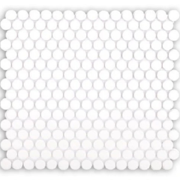 Penny Round White Gloss