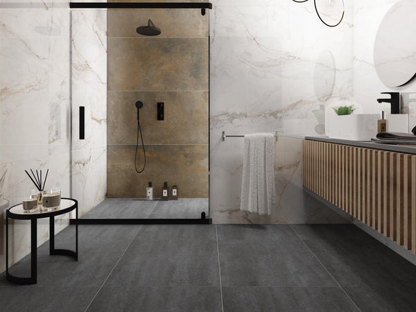 Pisa Gold White Polished Rectified GL Porcelain 900x1800x11.5mm (1,62sqm2/box)