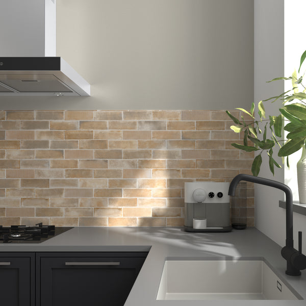 Raku Line Sand 60x186x8mm Porcelain Matt Tiles (0.424sqm/box)