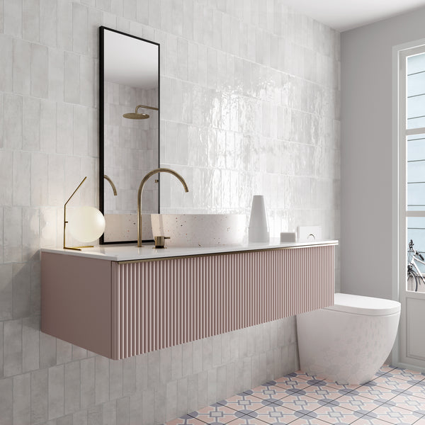 La Riviera Subway Gris Nauge 65X200X9mm Gloss Ceramic (0.5Sqm/Box)