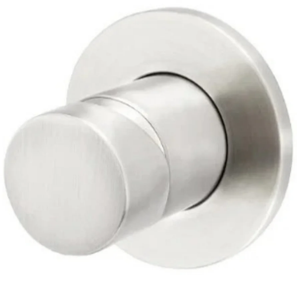 Round Pinless Wall Mixer Brushed Nickel