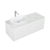 Santorini 1200 White Single Drawer Vanity Set