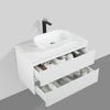 Santorini 900 White Double Draw Vanity Set