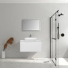 Santorini 900 White Single Draw Vanity Set