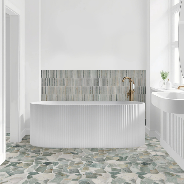 Salt Rock Peppermint Bits Mosaic Marble