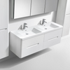 Venice 1500 White Four Draw Vanity Set
