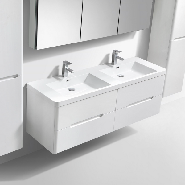 Venice 1500 White Four Draw Vanity Set