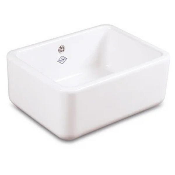 Shaws Butler 600 White & 3." Strainer W. C.K. Chrome