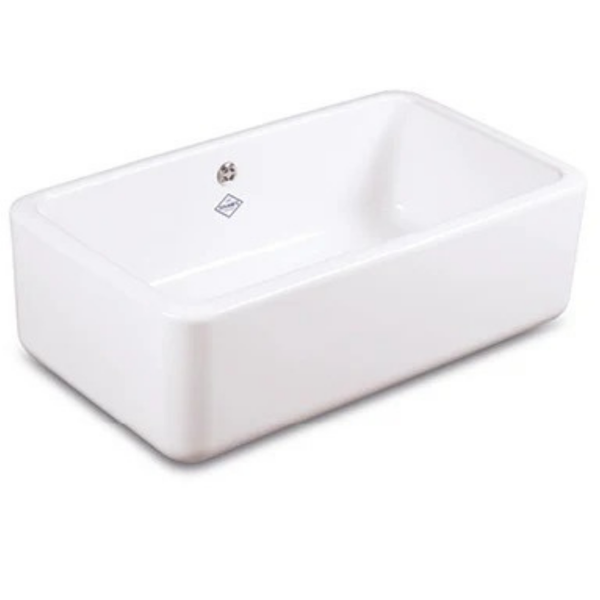 Shaws Butler 800 White & 3." Strainer W. C.K. Chrome