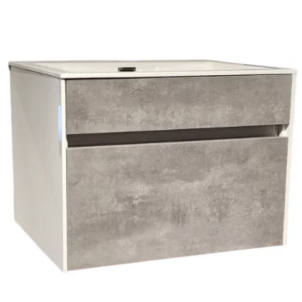 Simplicity 600 Vanity & Basin - Cement