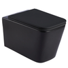 Sintra Black Wall Hung Pan With Soft-Close Seat