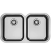 Smart SRX120-34-34 Incl. 2x90mm baskets, strainer waste fitting w/overflow