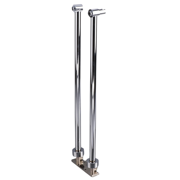 Stand Pipes Set Chrome With Handshower Bracket