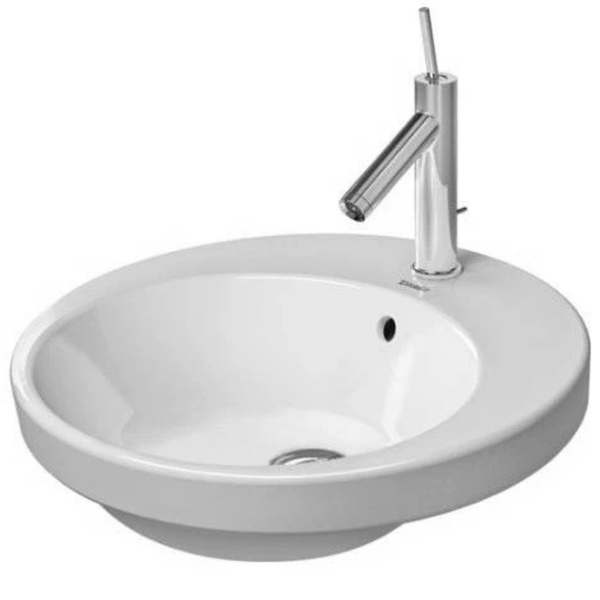 Starck 2 Drop In Vanity Wash Basin White
