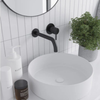 Surface Mounted Ceramic Round White Basin