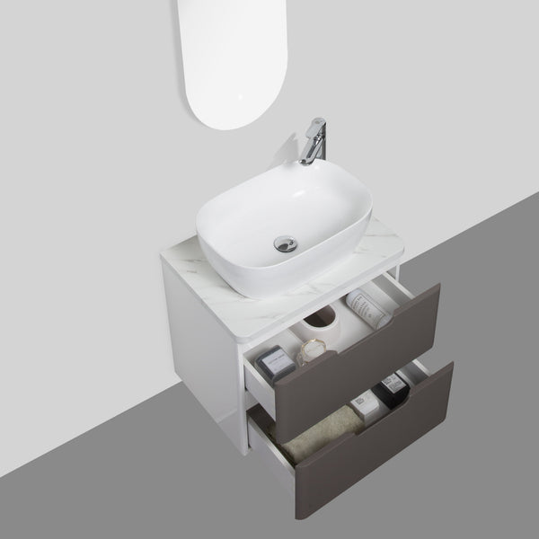 Trento 900 Misty Grey Vanity Set