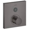 Thermostat for concealed installation square 1 functon Brushed Black Chrome