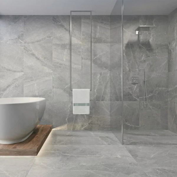 Tioga 12 Grey Matt Full Body Porcelain