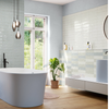 CRACKLE WHITE CERAMIC GLOSS 75x300x8.4mm (1m2/BOX)
