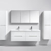 Venice 1500 White Four Draw Vanity Set