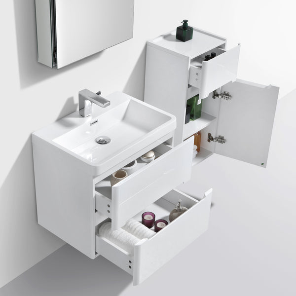 Venice 600 Double White Vanity Set
