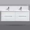 Venice 1500 Gloss Grey Four Draw Vanity Set
