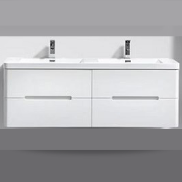 Venice 1500 Rustic Black Four Draw Vanity Set