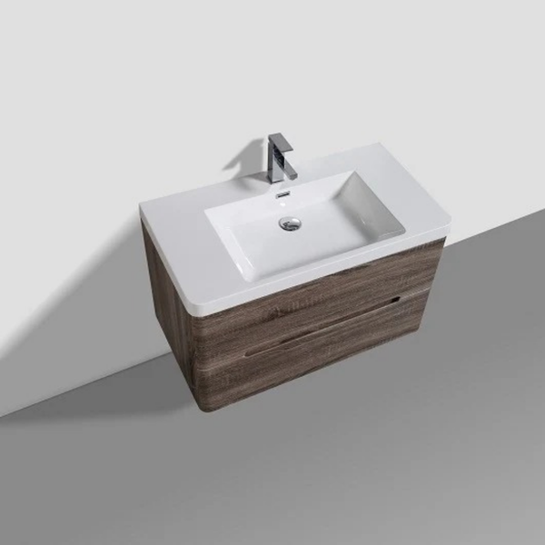 Venice 900 Silver Oak Double Draw Vanity Set