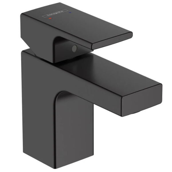 Vernis Shape Basin Mixer 70 without waste set Matt Black