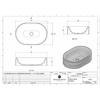 Vettore Basin 507x360x130mm - White Matt finish