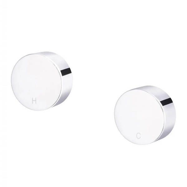 Wall Tap Set Quarter Turn Ceramic Spindle Thermostatic Tap Chrome