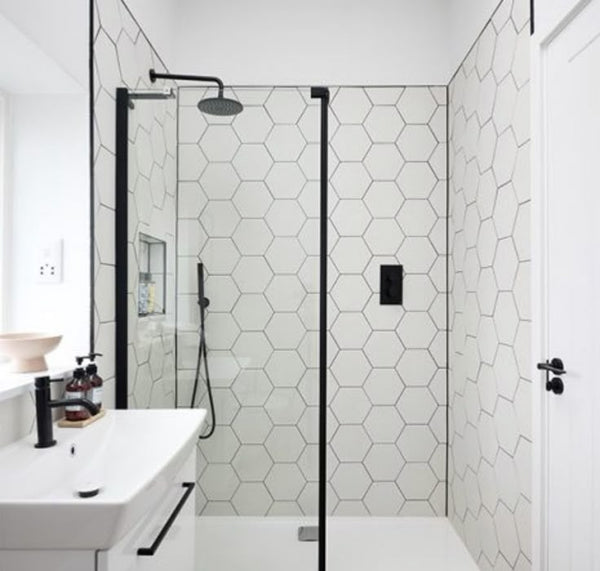 Hexagon Basic White 250x218x10mm