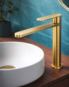 SATIN Blutide Satin basin mixer in brushed brass