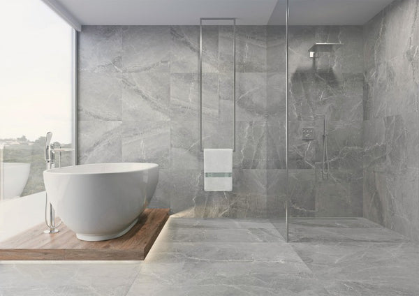 Tioga 12 Grey 597x597x8.5mm Matt Full Body Porcelain (1.44sqm/box)