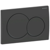 Alpha01 Actuator Plate for Dual Flush, Round - Matt Black