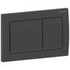 Alpha01 Square Actuator Plate, Dual Flush - Matt Black
