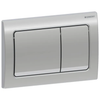 Alpha01 Flush Plate Square, Dual Flush - Glossy Chrome