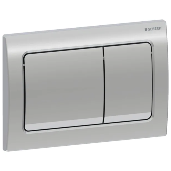 Alpha01 Flush Plate Square, Dual Flush - Glossy Chrome