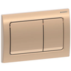 Alpha01 Actuator Plate for dual flush Square - Red Gold Matt
