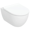 Acanto wall-hung WC set, washdown, shrouded, TurboFlush, with WC seat