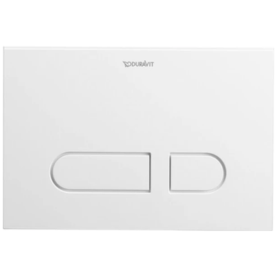 Actuator Plate DuraSystem A1 Dual Button for Toilet Plastic White