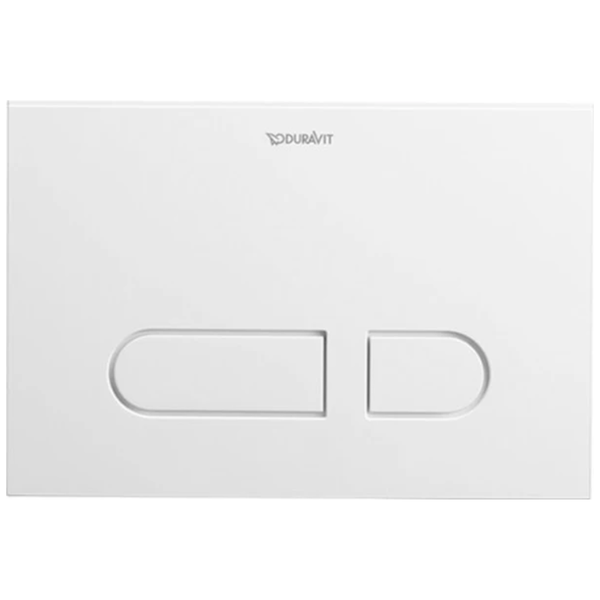Actuator Plate DuraSystem A1 Dual Button for Toilet Plastic White